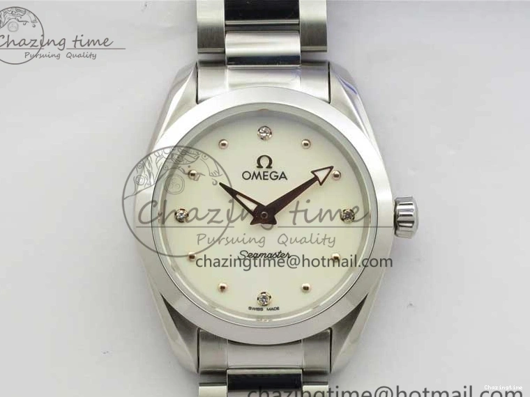 0302 Aqua Terra Seamaster ZF 1:1 Best Edition White Dial on SS Bracelet Gen Lightweight 7903